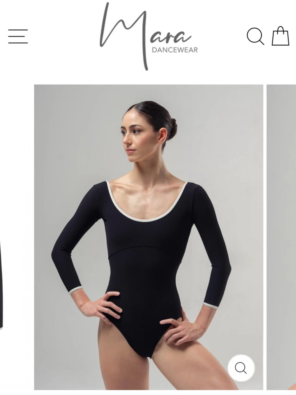 Mara Dancewear Leotard - Alma Black Leotard Size M - Picture 8 of 10